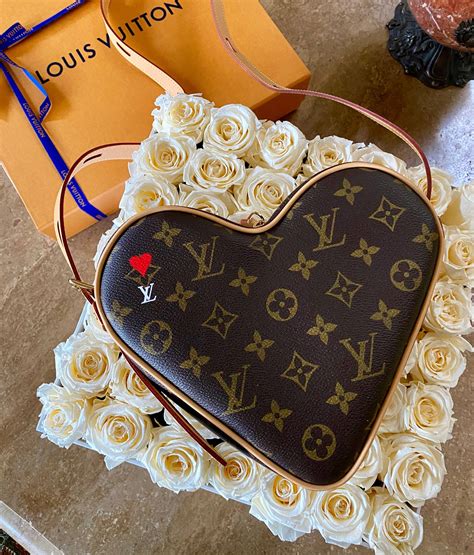 louis vuitton pink heart bag|heart shaped louis vuitton purse.